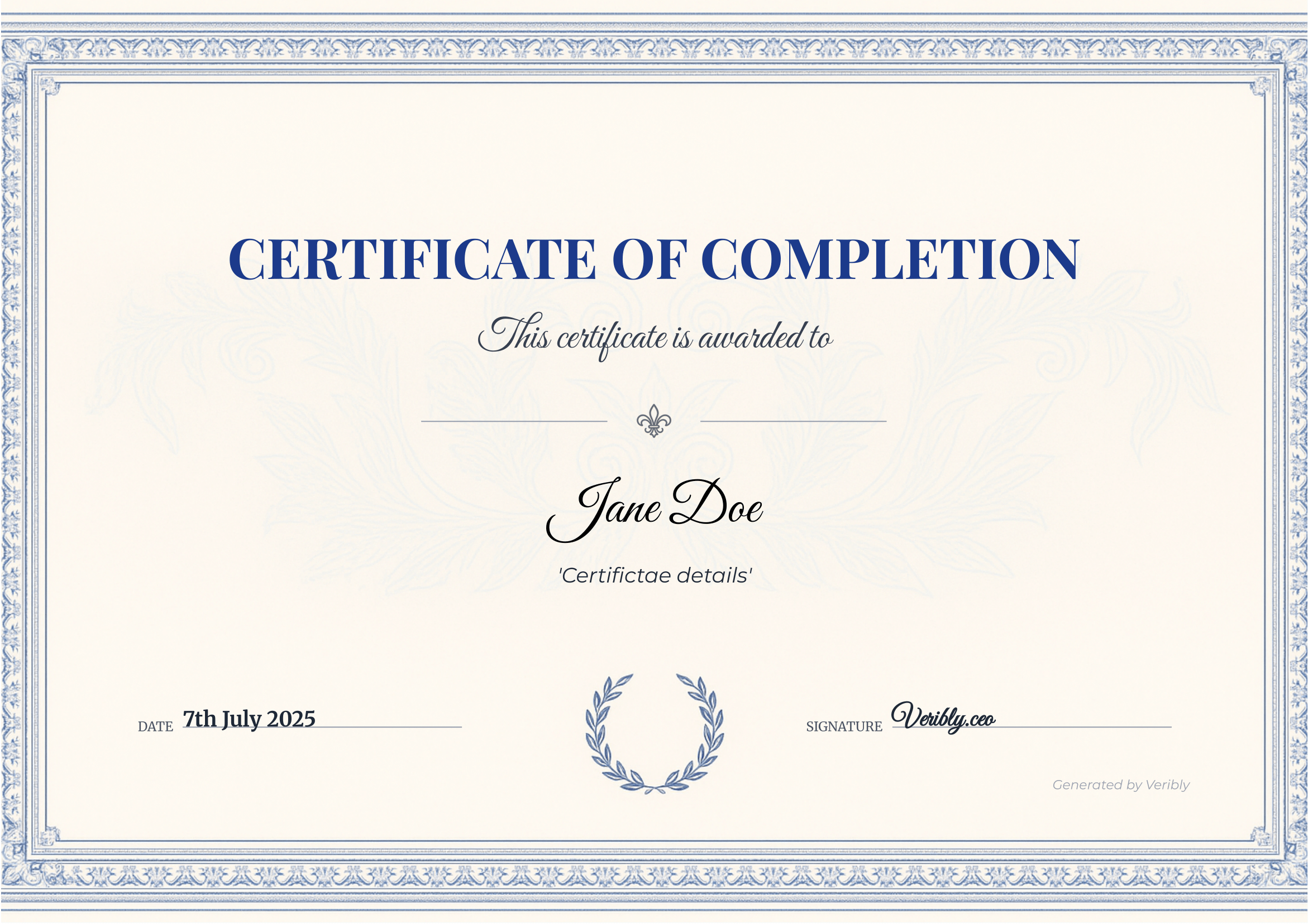 Certificate Template