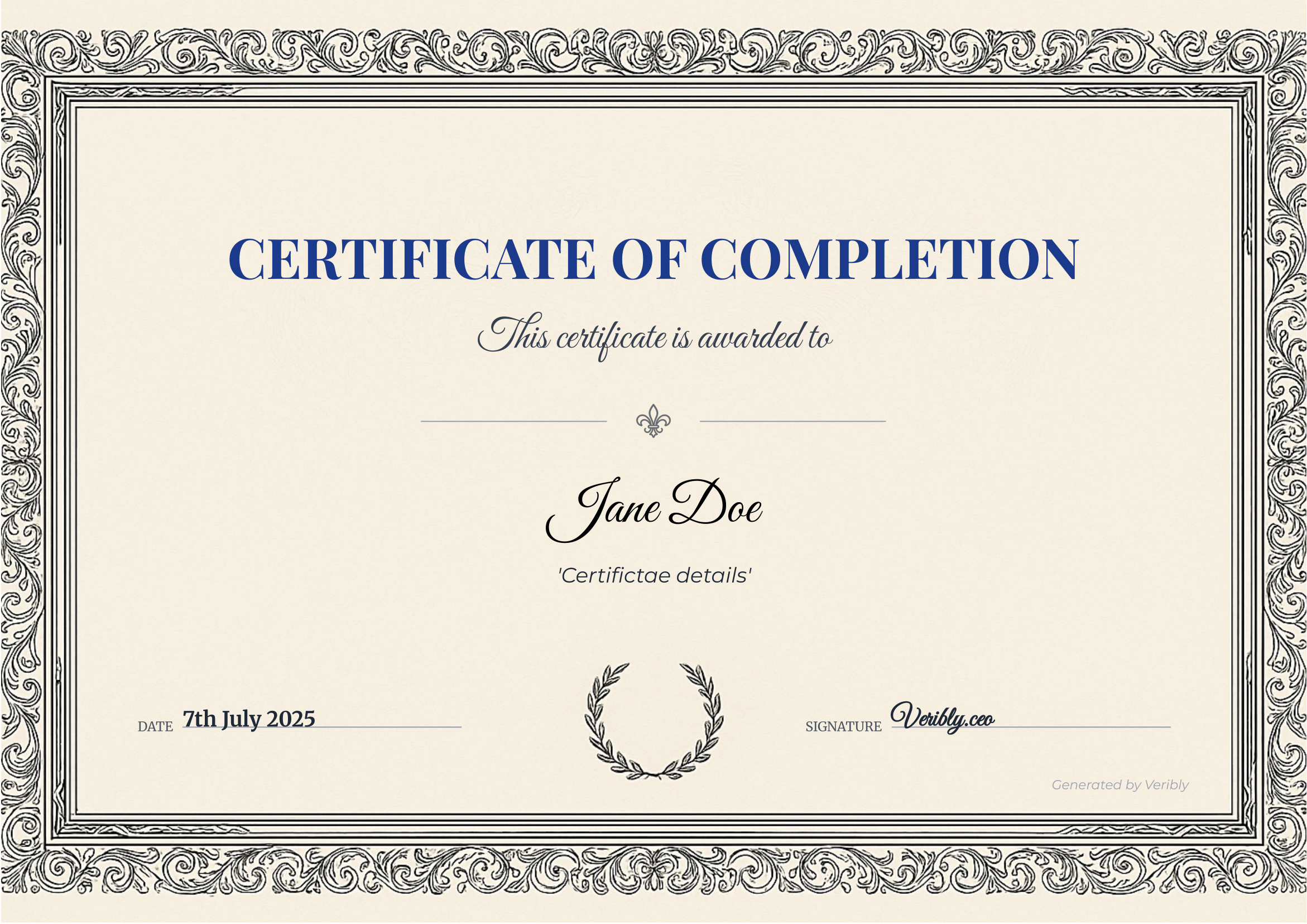 Certificate Template