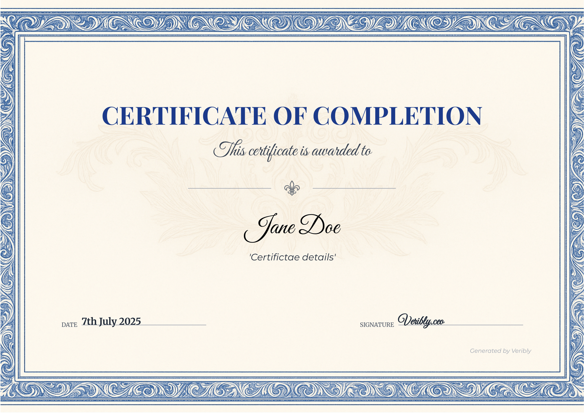Certificate Template