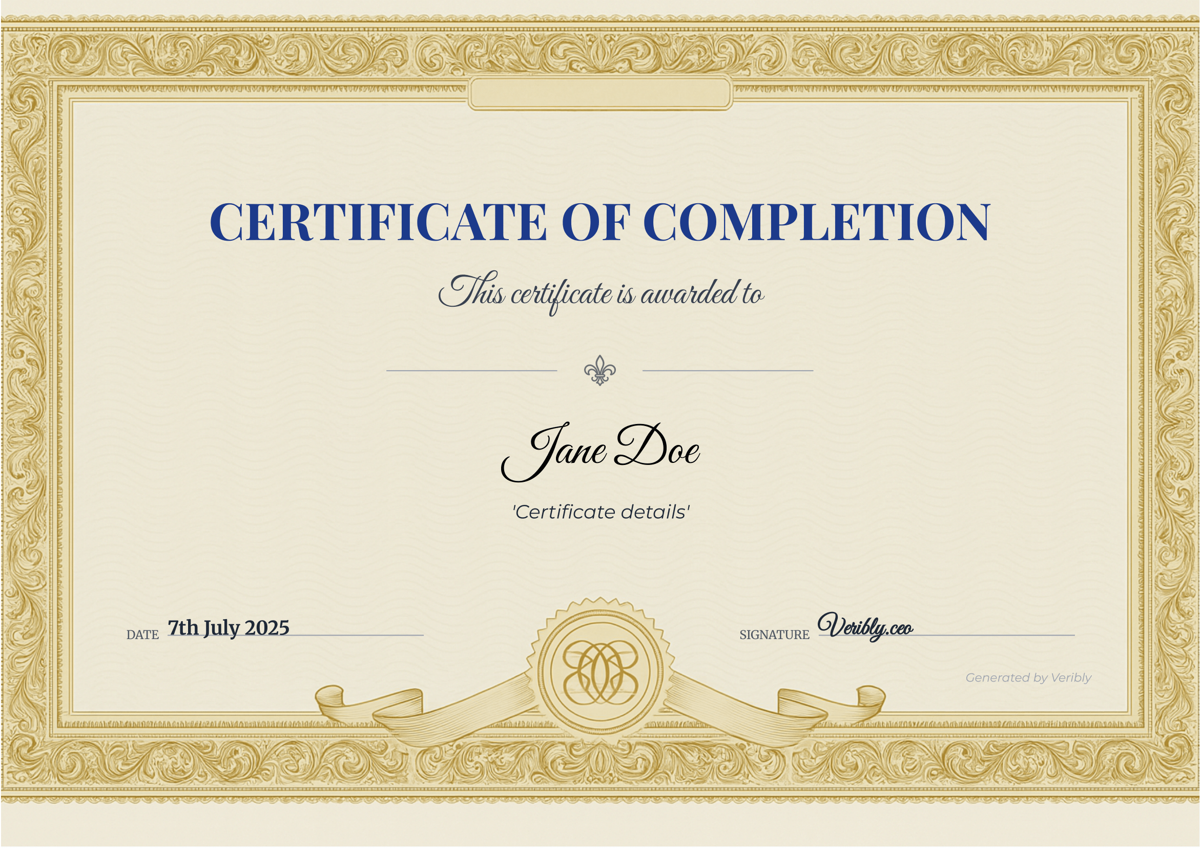 Certificate Template